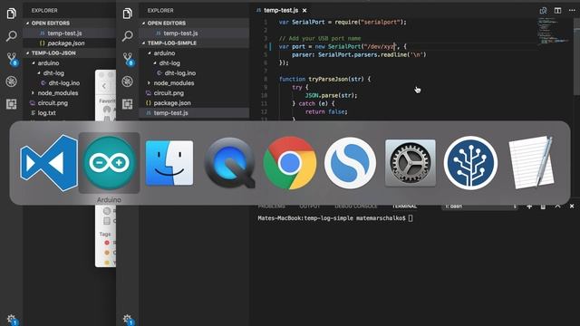 Arduino JavaScript Data Logger смотреть онлайн