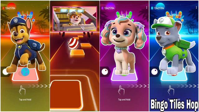 Paw Patrol Team | Chase Vs  Marshall  Vs Coral Vs Rocky . #tileshop