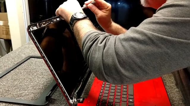 HP Notebook. 15z-ba000. ABA Screen Removal смотреть онлайн