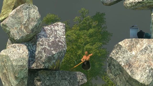 Мужик в котле с молотом в GettingOverIt #5 - Twins2bro