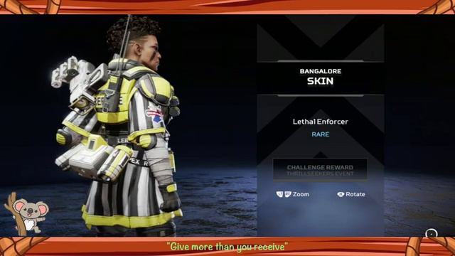 New Rare skin for Bangalore (Lethal Enforcer), S9 Thrillseekers (W3). [Apex - Highlight - July 2021 смотреть онлайн