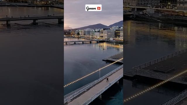 Geneva at Sunset | Switzerland | Swiss | Geneva | Travel | #shorts #geneva #switzerland #swiss смотреть онлайн