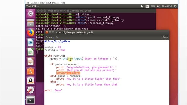 Linux Python 06：Control Flow смотреть онлайн