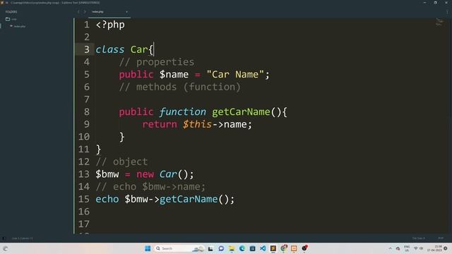 Create Class And Objects in PHP | Object-Oriented Programming in PHP | Full Tutorial [HINDI] - #2 смотреть онлайн