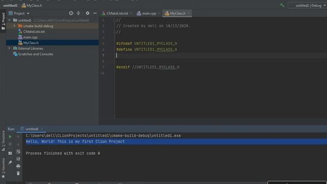 Compile C++ Project using CLion IDE смотреть онлайн
