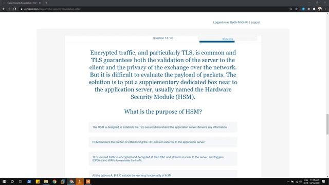 CSFPC Certificate смотреть онлайн
