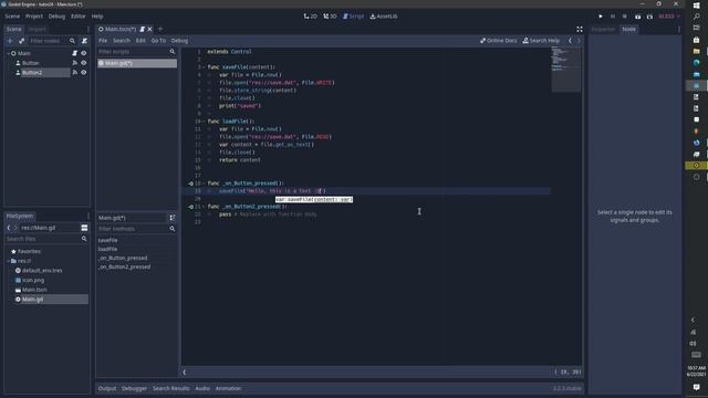 Godot - How to make save file and load file - Tutorial смотреть онлайн