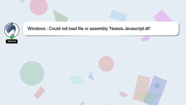 Windows : Could not load file or assembly 'Noesis.Javascript.dll' смотреть онлайн