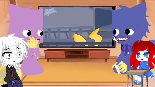 Poppy Playtime reacts to memes / Player x Huggy / Gacha club смотреть онлайн