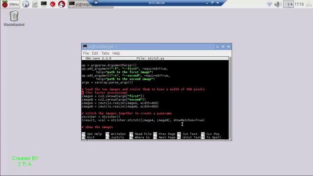 OpenCv Panorama Stitching with Raspberry Pi 3 смотреть онлайн