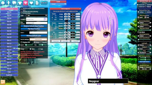 Koikatsu Party - Creating another Waifu (Nepgear from Hyperdimension Neptunia) смотреть онлайн