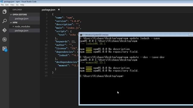 npm Tutorial for Beginners - 13 - Updating Packages смотреть онлайн