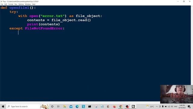 Python Exception Handling - Try And Except Statement - Beginners Coding Tutorial 2022 смотреть онлайн