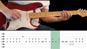 MONEY FOR NOTHING - Guitar lesson - Intro Riff with tabs (fast & slow) - Dire Straits