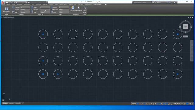 #Rectangular Array command of AUTOCAD Part 8 #[ Malayalam class]ഓട്ടോകേട്#AutoCAD 2017 version смотреть онлайн