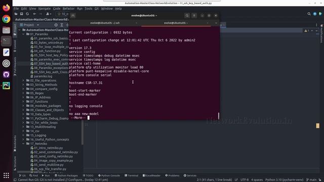 Python :Network Automation: Netmiko SSH Keybased Authentication Cisco Example | ssh key vs password смотреть онлайн