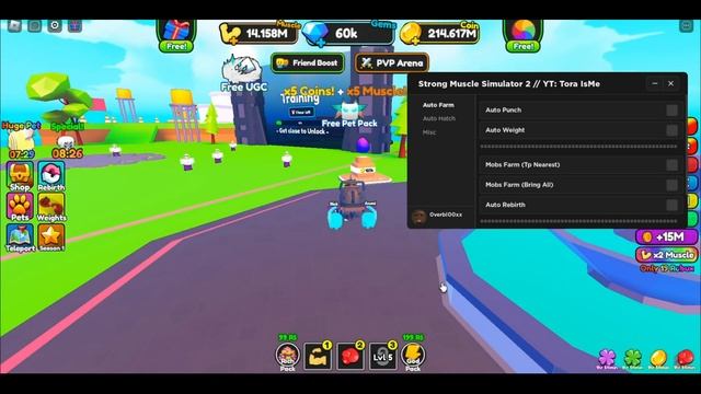 [FREE LIMITED UGC] Strong Muscle Simulator 2 Script • Get OP Pet • Auto Farm [Roblox 2023] смотреть онлайн