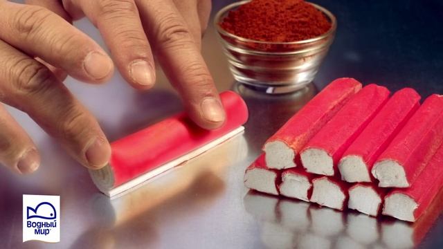 Охлажденные крабовые палочки "Водный мир" смотреть онлайн