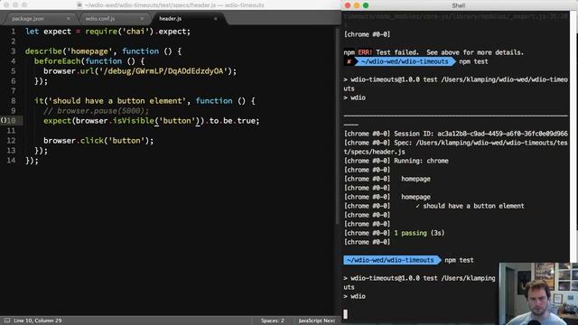 WebdriverIO Wednesday - Timeouts and Waits (Part 3) смотреть онлайн
