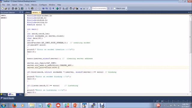 Client Server Communication Using TCP Sockets смотреть онлайн