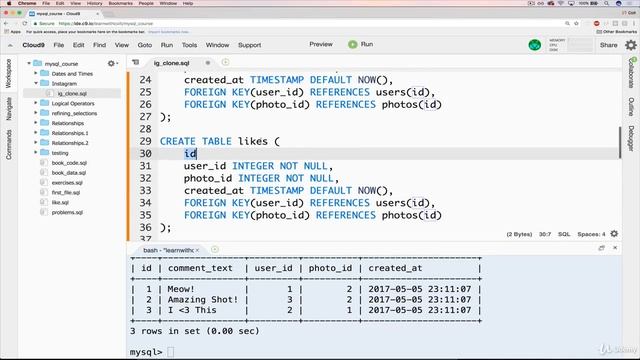 Cloning Instagram's DB Likes Schema смотреть онлайн