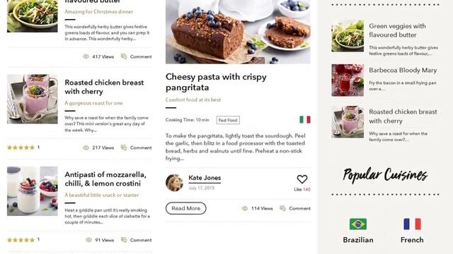 Food Blog - WordPress theme for personal food recipe blog смотреть онлайн