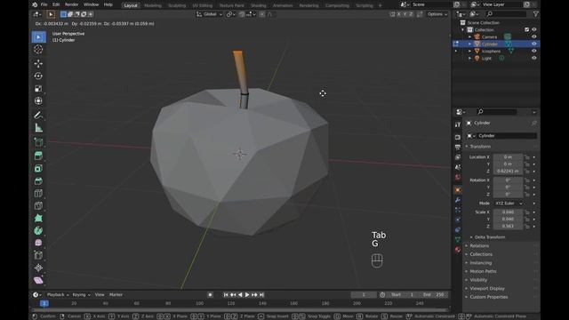 Blender Tutorial | Low Poly Apple смотреть онлайн