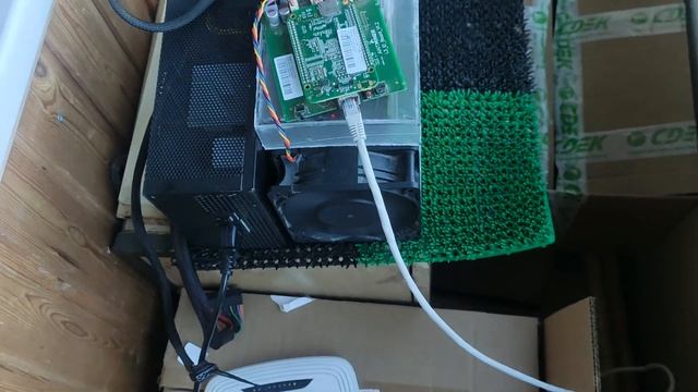 ASIC Bitmain AntMiner L3+ с самодельным корпусом смотреть онлайн