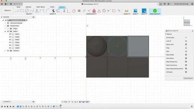 Autodesk Fusion 360 Basics - Copying bodies, join and components (Tutorial 03) смотреть онлайн