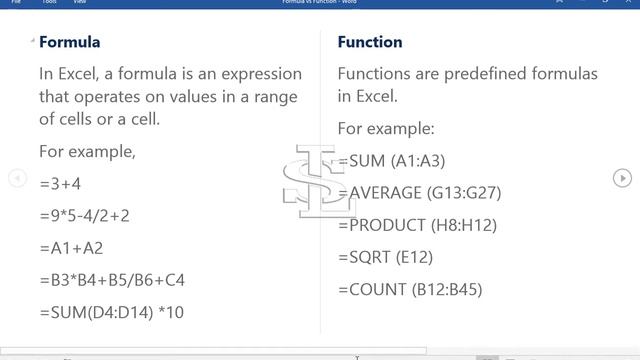 Formula and Function in Excel |MS Excel 2016 Tutorial in Hindi / Urdu Part 10 смотреть онлайн