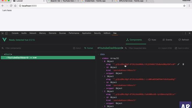 #3 - Displaying results from Youtube API in our Vuejs component смотреть онлайн
