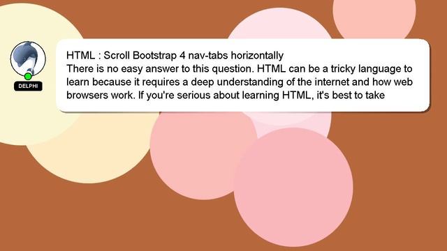 HTML : Scroll Bootstrap 4 nav-tabs horizontally смотреть онлайн
