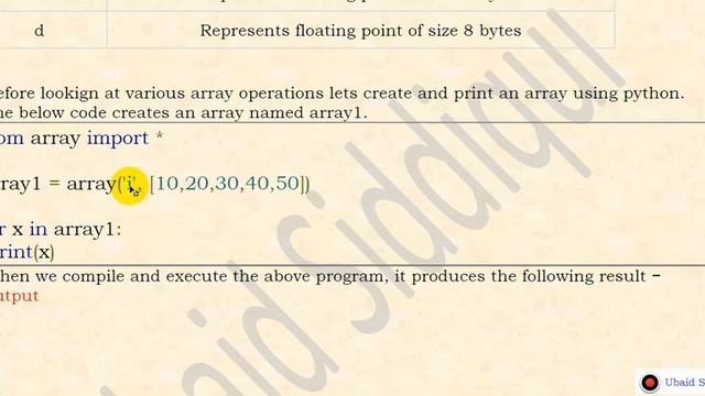 Basic Operations On Array смотреть онлайн