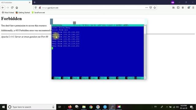 Blacklist IP htaccess смотреть онлайн