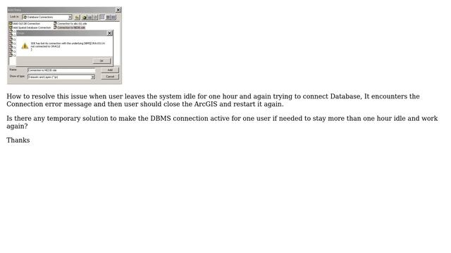 How to resolve ArcGIS for Desktop Error (SDE has lost its connection with underlying... смотреть онлайн