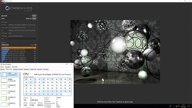 AMD Ryzen Threadripper 2990WX - CINEBENCH R15 смотреть онлайн
