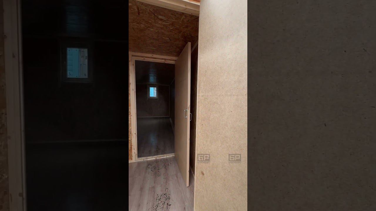 Модульное здание МЗ-2 в OSB. с линолеумом смотреть онлайн