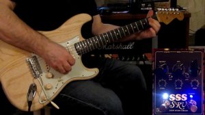 Vertex Effects SSS SRV Steel String Supreme Boost Overdrive Guitar Pedal