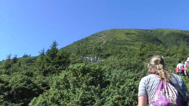 Карпаты. Восхождение на гору Говерла 2061м. смотреть онлайн