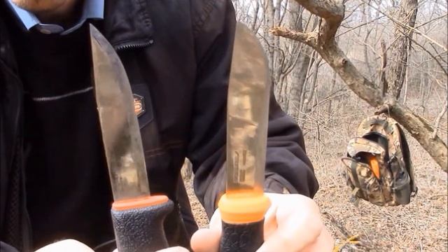 Не скучный походный тест Mora 711 vs Mora 2000 vs Spyderco Military смотреть онлайн