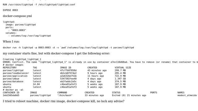 DevOps & SysAdmins: Docker compose Conflict error смотреть онлайн