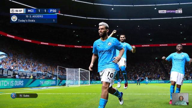 UEFA Champions League 2021 | MANCHESTER CITY vs PSG | PES 2021 Gameplay PC смотреть онлайн