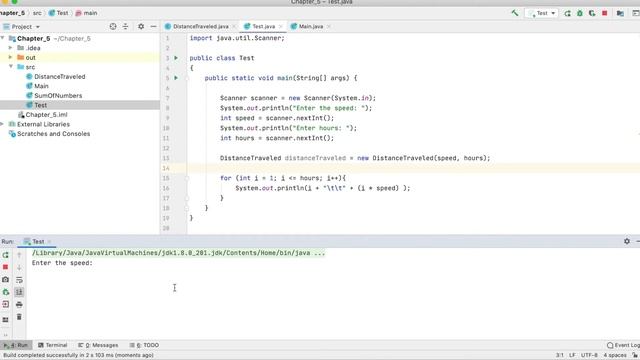 5.03: Starting Out With Java Chapter 5 | Distance Traveled смотреть онлайн
