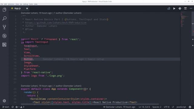 React Native Basics Part 2.1 - Buttons, TextInput (user input) and States - Nepali смотреть онлайн
