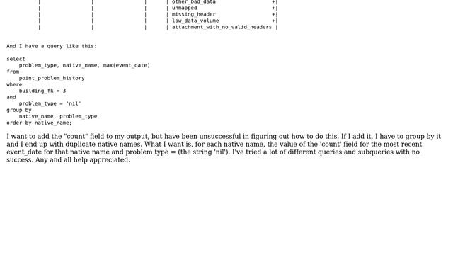Query with column data for a max смотреть онлайн