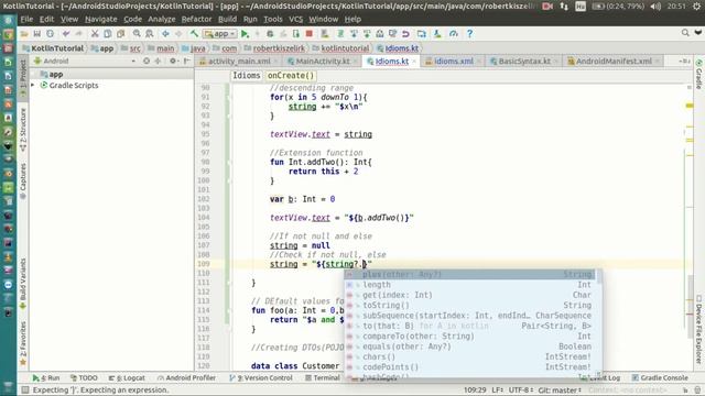 Android Kotlin Tutorial #022 - Idioms - If not null (and else) смотреть онлайн
