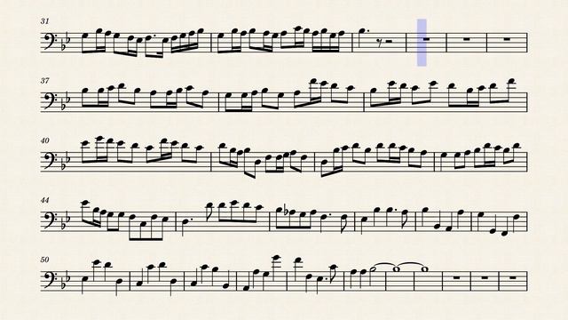 Pachelbel's Canon Trombone Solo in Bb смотреть онлайн
