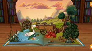 Сказка Анимация Лебедь Рак и Щука. Басни Крылова