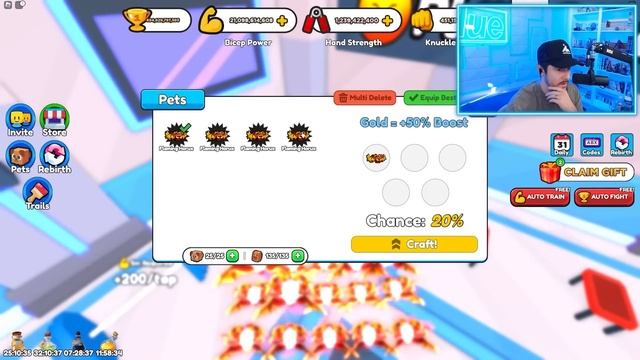 I Got 1 TRILLION STRENGTH In Arm Wrestle Simulator! смотреть онлайн