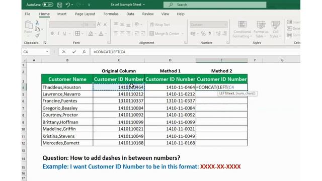 How to Insert Dash Between Numbers in Excel - [Lesson 5] смотреть онлайн